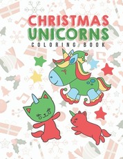 Christmas Unicorns Coloring Book