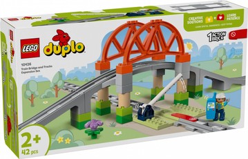DUPLO 10426 Geležinkelio tilto ir bėgių plėtimo rinkinys