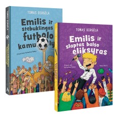 Tomo Dirgėlos 2 knygų rinkinys:  Emilis ir stebuklingas futbolo kamuolys + Emilis ir slaptas balso eliksyras Tomo Dirgėlos 2 knygų rinkinys:  Emilis ir stebuklingas futbolo kamuolys + Emilis ir slaptas balso eliksyras