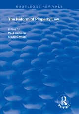 The Reform of Property Law