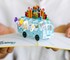 3D iššokantis atvirukas  „Party Bus“