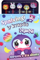Spalvingi ir kvapūs draugai: nuspalvink ir atlik užduotis