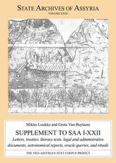 Supplement to SAA I-XXII