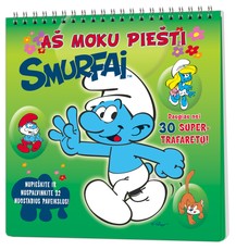 Aš moku piešti. Smurfai. Daugiau nei 30 super trafaretų!