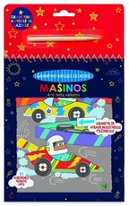 MAŠINOS. Grandymo knygelė su lazdele. 4–6 metų vaikams