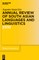 Annual Review of South Asian Languages and Linguistics
