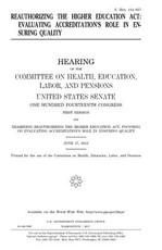 Reauthorizing the Higher Education Act