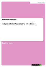 Subgrain Size Piezometric on a Halite