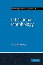 Inflectional Morphology