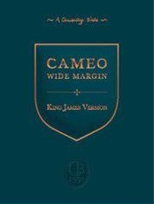 KJV Cameo Wide Margin Reference Edition, Dark Brown Calf Split Leather, KJ454:XRM