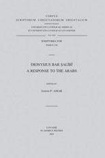Dionysius Bar Salibi. a Response to the Arabs