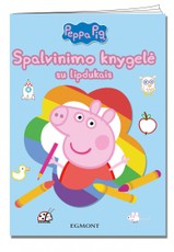 Kiaulytė Pepa: spalvink pagal kontūrą. Pirmieji Pepos žodžiai