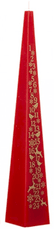 Advento žvakė „Snow White“, 31,5 cm, raudona