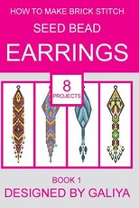 How to make brick stitch seed bead earrings. Book 1
