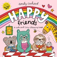 Happy Friends: A Cute and Cosy Colouring Book
