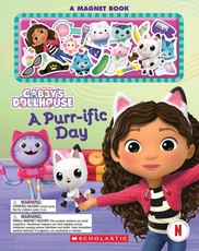 Purr-Ific Day in the Dollhouse (Gabby's Dollhouse Magnet Book)