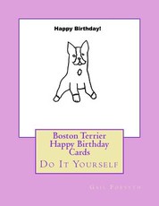 Boston Terrier Happy Birthday Cards