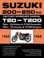 SUZUKI 200-250cc FACTORY WORKSHOP MANUAL T20-T200 ALL MODELS