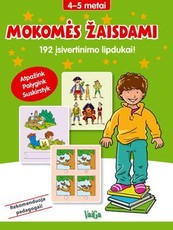 Mokomės žaisdami. 192 įsivertinimo lipdukai! 4-5 metai