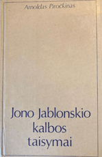 Jono Jablonskio kalbos taisymai