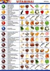 Vitaminai lentelė (A 4)