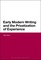 Early Modern Writing and the Privatization of Experience
