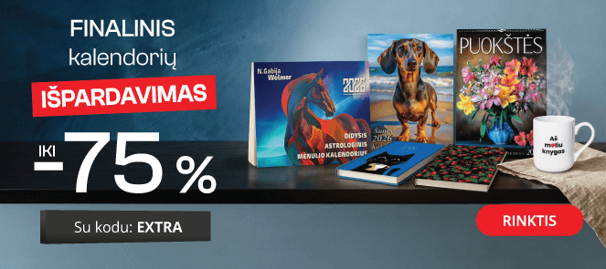 FINALINIS darbo knygų ir kalendorių IŠPARDAVIMAS - extra nuolaidos iki 75%!
