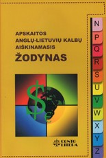 Apskaitos anglų-lietuvių kalbų aiškinamasis žodynas