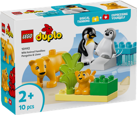 LEGO DUPLO Wild Animal Families: Penguins & Lions