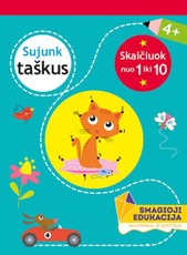 Sujunk taškus. Bloknotas 4 metų vaikams