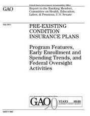 Pre-existing condition insurance plans