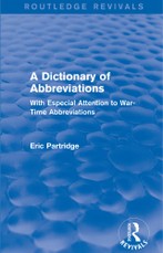 A Dictionary of Abbreviations