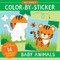My First Color-By-Sticker Book - Baby Animals (14 Scenes)