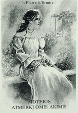 Moteris atmerktomis akimis