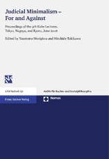 Judicial Minimalism - For and Against