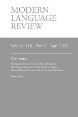 Modern Language Review (118