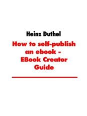 How to self-publish an ebook - EBook Creator Guide