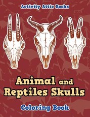 Animal and Reptiles Skulls Coloring Book