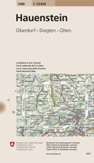 Swisstopo 1 : 25 000 Hauenstein