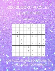 200 Sudoku Puzzles Level Hard Volume 1