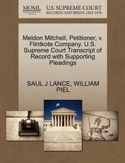 Meldon Mitchell, Petitioner, V. Flintkote Company. U.S. Supreme Court Transcript of Record with Supporting Pleadings