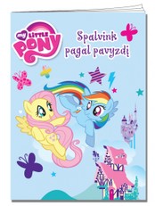 Mažieji poniai. Spalvink pagal pavyzdį