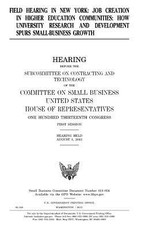 Field hearing in New York