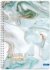 Knyga su spirale A4 80lap. 70g MARBLE linija