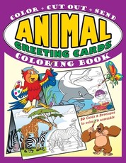 Animal Greeting Cards Coloring Book