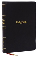 KJV Holy Bible, Super Giant Print Reference Bible, Black, Genuine Leather, 43,000 Cross References, Red Letter, Thumb Indexed, Comfort Print: King James Version