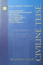 Civilinė teisė. Bendroji dalis