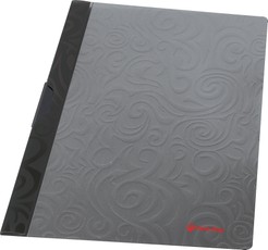 Aplankas su klipsu A4 juodas