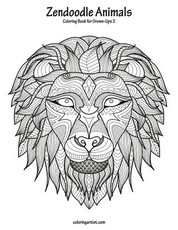Zendoodle Animals Coloring Book for Grown-Ups 2
