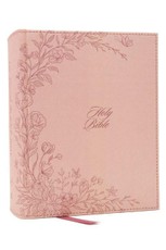 KJV Large Print Bible, Journal the Word: Reflect, Journal or Create Art Next to Your Favorite Verses (Pink Cloth Over Board, Red Letter, Comfort Print: King James Version)